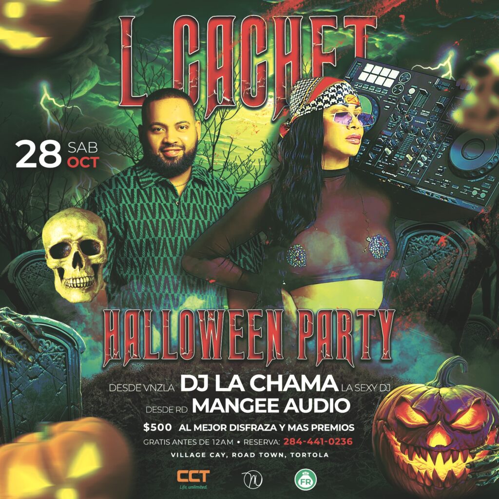 Mangee Audio DJ La Chama Halloween Party L'Cachet BVI